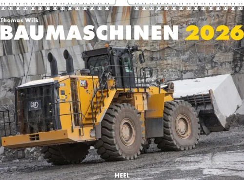 Baumaschinen Kalender 2026*Heel Verlag GmbH