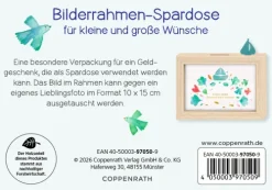 Bilderrahmen-Spardose - Mögen deine Wünsche wahr werden!*Coppenrath Discount