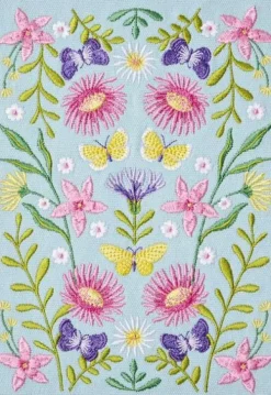 Blütenträume Notizbuch bestickt, A5 - 240 Seiten, mint*Groh Verlag Best