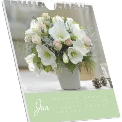 Neumann Verlage GmbH & Co Postkartenkalender*Blumengrüße 2026 - Postkartenkalender 16x17 cm - Blumen - zum Aufstellen oder Aufhängen - Monatskalendarium - Gadget - Mitbringsel - Alpha Edition