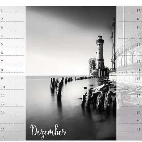 Stadler Kalender Immerwährender Kalender-Bodensee. Immerwährender Geburtstags- und Tischkalender