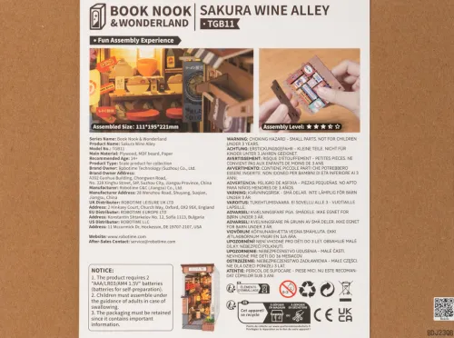Booknook: Sakura Wine Alley*Robotime Sale