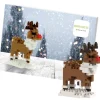 BRIXIES 220053 - Postkarte Rentier, 3D Konstruktionsbausatz aus Ministeinen, 89 Teile*Schäfer Toy Company GmbH