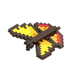 Schäfer Toy Company GmbH Postkarten*BRIXIES 220041 - Postkarte Schmetterling, 3D Konstruktionsbausatz aus Ministeinen, 125 Teile