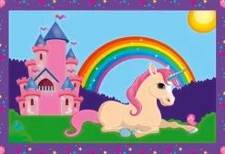 Ravensburger Spieleverlag Basteln & Kreatives-Bunte Einhornwelt Malen nach Zahlen Junior