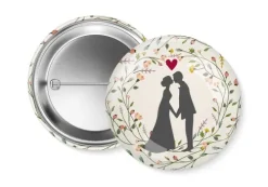 Brunnen-Verlag GmbH Hobby & Lifestyle-Button Hochzeit - 6er-Set