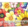 Colorful World Designdose mit 12 Buntstiften*frechverlag GmbH Online