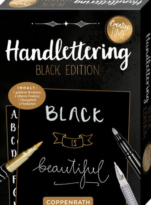 Coppenrath - Creative Time - Handlettering Black Edition - Creative Time*Coppenrath Verlag