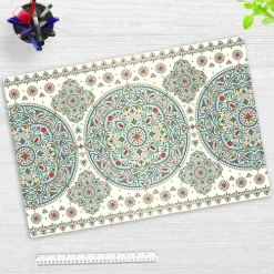 Cover-your-desk Schreibtischunterlagen-Schreibtischunterlage für Kinder und Erwachsene Orientalisches Muster, aus hochwertigem Vinyl, 60 x 40 cm