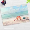 Cover-your-desk Schreibtischunterlagen-Schreibtischunterlage für Kinder und Erwachsene Traumstrand mit Muscheln, aus hochwertigem Vinyl , 60 x 40 cm