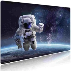 Cover-your-desk Schreibtischunterlagen*Schreibtischunterlage für Kinder und Erwachsene Astronaut im Weltall, aus hochwertigem Vinyl , 60 x 40 cm