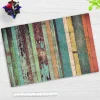 Cover-your-desk Schreibtischunterlagen-Schreibtischunterlage für Kinder und Erwachsene Verwittertes Holz in bunten Farben, aus hochwertigem Vinyl, 60 x 40 cm