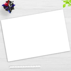 Schreibtischunterlage für Kinder und Erwachsene Schreibtischunterlage Weiß, aus hochwertigem Vinyl , 60 x 40 cm*Cover-your-desk Hot