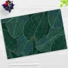 Cover-your-desk Schreibtischunterlagen-Schreibtischunterlage für Kinder und Erwachsene Tropische Blätter mit Goldadern, aus hochwertigem Vinyl , 60 x 40 cm