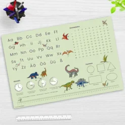 Schreibtischunterlage für Kinder LernunterlageEinschulungverschiedene Designs, ABC, 1x1, Uhrzeiten, aus hochwertigem Vinyl, 60 x 40 cm*Cover-your-desk