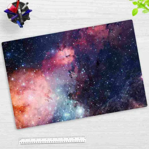 Cover-your-desk Schreibtischunterlagen-Schreibtischunterlage für Kinder und Erwachsene Entfernte Galaxie, aus hochwertigem Vinyl , 60 x 40 cm
