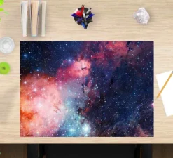 Cover-your-desk Schreibtischunterlagen-Schreibtischunterlage für Kinder und Erwachsene Entfernte Galaxie, aus hochwertigem Vinyl , 60 x 40 cm