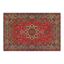 Schreibtischunterlage für Kinder und Erwachsene Orientalischer Teppich in rot, aus hochwertigem Vinyl , 60 x 40 cm*Cover-your-desk