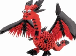 CreativaMente Bastelpapier & Origami-Creagami - Origami 3D Drachen, 481 Teile
