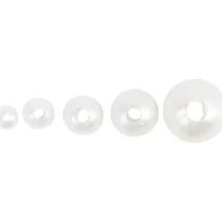 Creativ Company Küche & Esszimmer-Wachsperlen, D 3, 4, 5, 6, 8 mm, Lochgröße 1,3-2,5 mm, Perlmuttweiß, 700 ml/ 1 Dose, 430 g