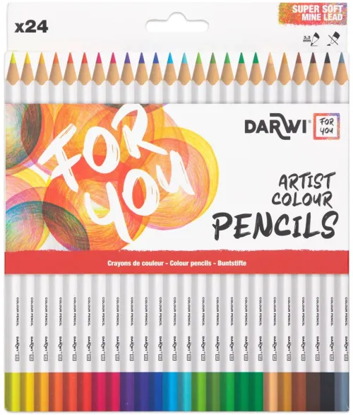 Darwi For You, Schachtel mit 24 Künstlerfarbstiften Standard*Quo Vadis Best