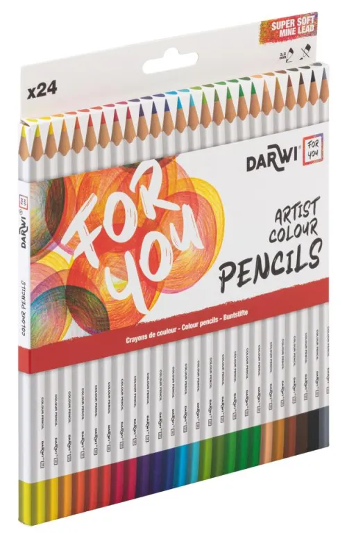 Darwi For You, Schachtel mit 24 Künstlerfarbstiften Standard*Quo Vadis Best