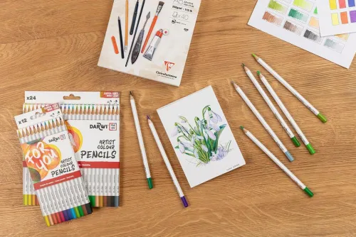 Darwi For You, Schachtel mit 24 Künstlerfarbstiften Standard*Quo Vadis Best