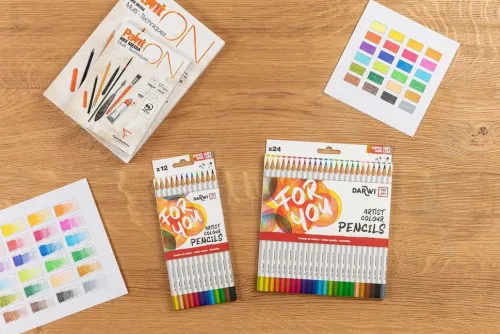 Darwi For You, Schachtel mit 24 Künstlerfarbstiften Standard*Quo Vadis Best