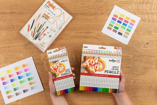 Darwi For You, Schachtel mit 24 Künstlerfarbstiften Standard*Quo Vadis Best