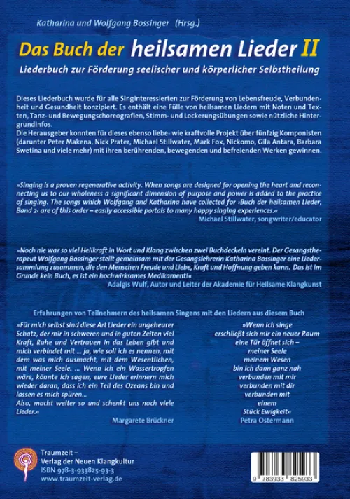 Traumzeit Verlag Self Care-Das Buch der heilsamen Lieder 2