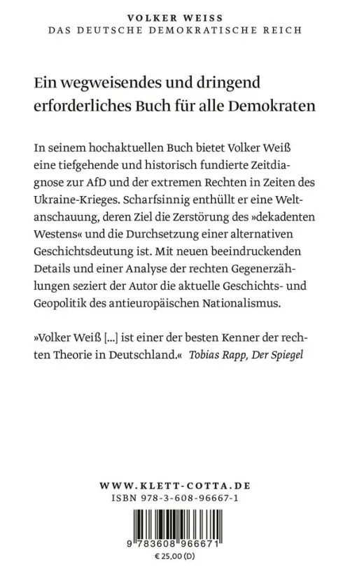 Das Deutsche Demokratische Reich*Klett-Cotta Verlag Discount