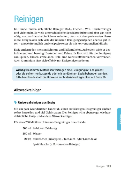 smarticular Verlag Nachhaltigkeit-Das Essig-Handbuch