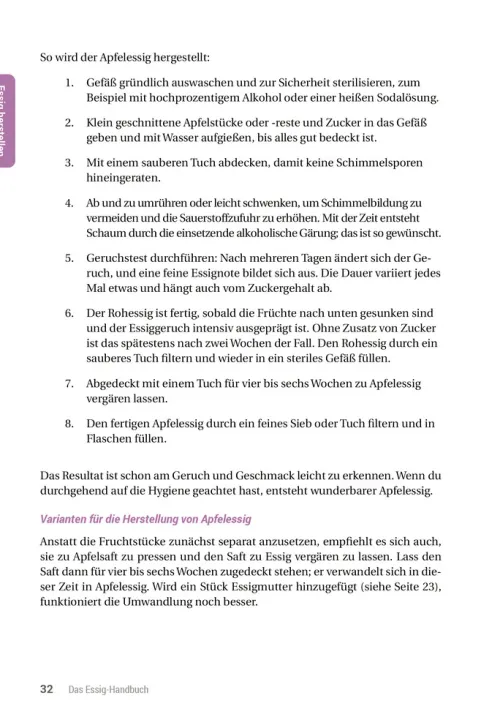 smarticular Verlag Nachhaltigkeit-Das Essig-Handbuch