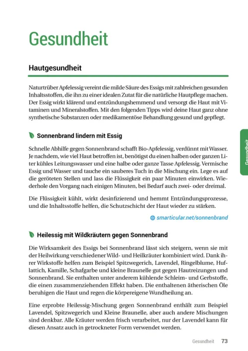 smarticular Verlag Nachhaltigkeit-Das Essig-Handbuch