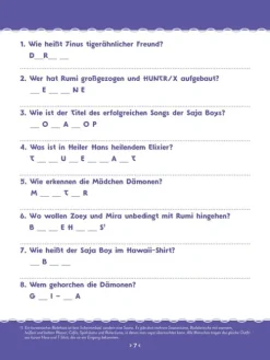 Kinder Carlsen Verlag GmbH Kinder- & Jugendbücher-Das inoffizielle K-POP DEMON HUNTERS Activity Buch