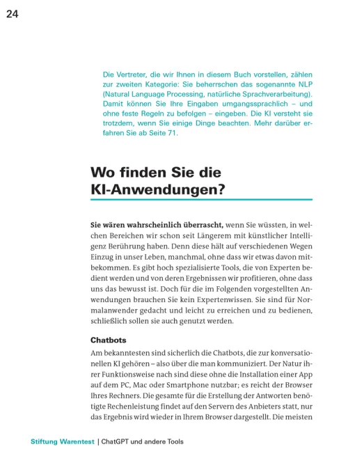 Stiftung Warentest Ratgeber|Technik-Das kann KI