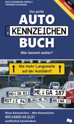 Das neue große Autokennzeichen Buch*Unterwegs Verlag Discount