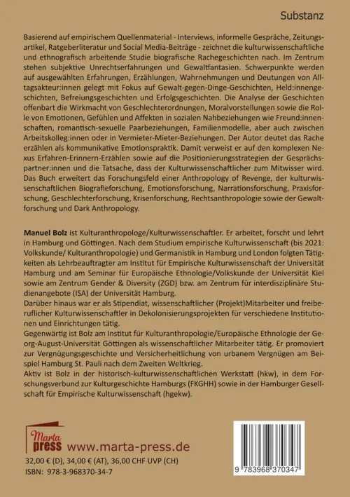 Marta Press UG Ethnologie-Das rächende Selbst