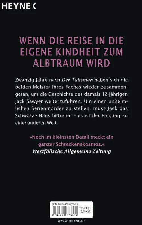 Das schwarze Haus*Heyne Taschenbuch Hot