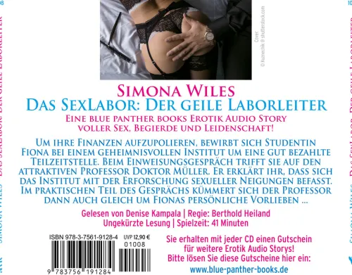 blue panther books Romane·Gesamtausgaben*Das SexLabor: Der geile Laborleiter | Erotik Audio Story | Erotisches Hörbuch Audio-CD