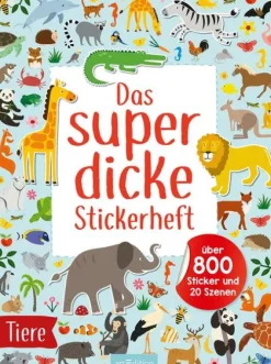 Ars Edition GmbH Stickerhefte-Das superdicke Stickerheft - Tiere
