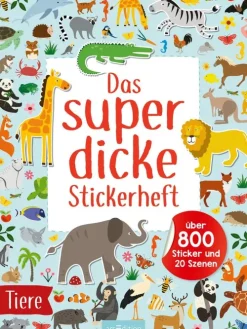 Ars Edition GmbH Stickerhefte-Das superdicke Stickerheft - Tiere