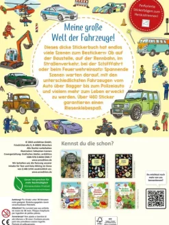 Ars Edition GmbH Stickerhefte*Das superdicke Stickerheft - Fahrzeuge