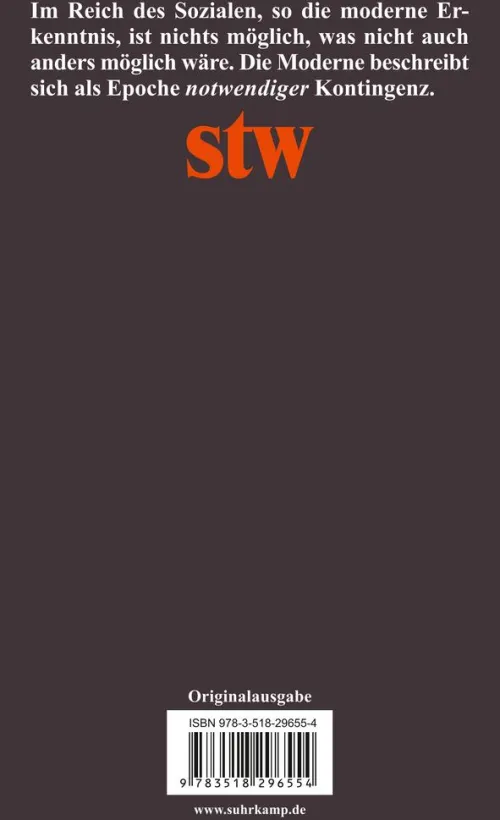 Suhrkamp Verlag Soziologie*Das unmögliche Objekt