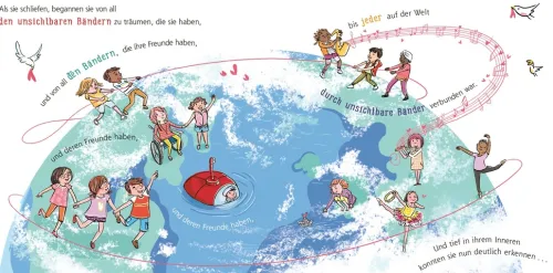 Kinder Adrian Wimmelbuchverlag 3-6 Jahre-Das unsichtbare Band - über die unzertrennliche Verbindung zwischen geliebten Menschen