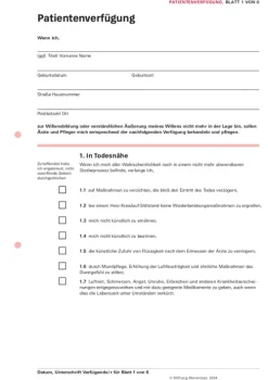 Das Vorsorge-Set*Stiftung Warentest Best