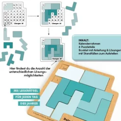 Dein Puzzle-Kalender. Lege das Datum - ein Rätsel für jeden Tag im Jahr*frechverlag GmbH Outlet