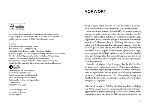 Deine Briefe lege ich unter die Matratze*Oetinger Online