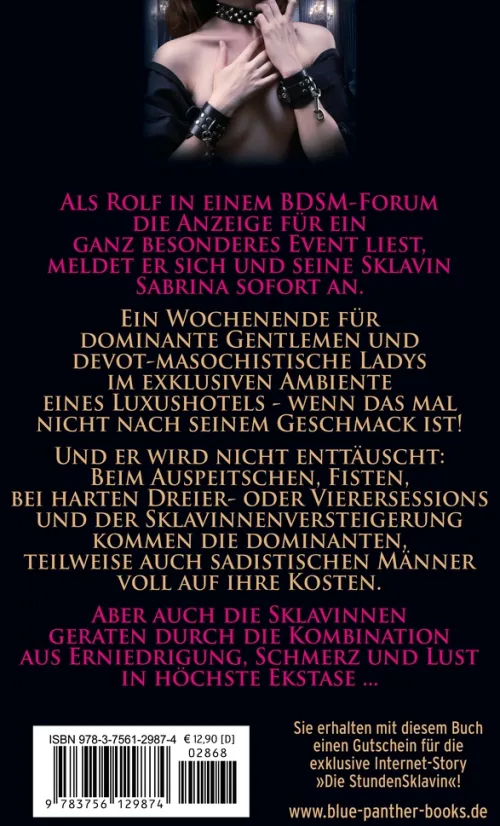 Blue Panther Books Erotische Romane-Der Club der Meister und Ihrer Sklavinnen | Erotischer SM-Roman