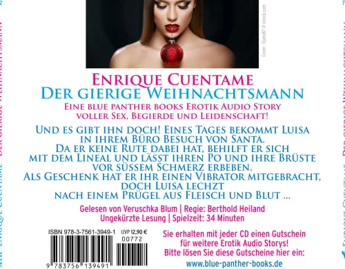 blue panther books Romane·Erotische Romane*Der gierige Weihnachtsmann | Erotik Audio Story | Erotisches Hörbuch Audio-CD,Audio-CD